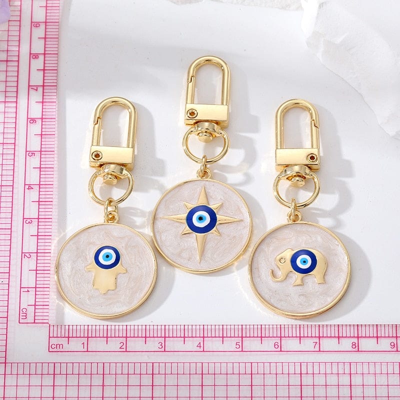 Greek Evil Eye Evil Eye Classic Design Keychains