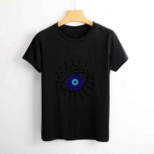 Greek Evil Eye Evil Eye Cotton Women T-Shirt