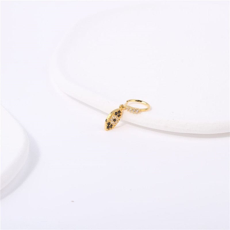 Greek Evil Eye Evil Eye Gold Charm Nose Ring