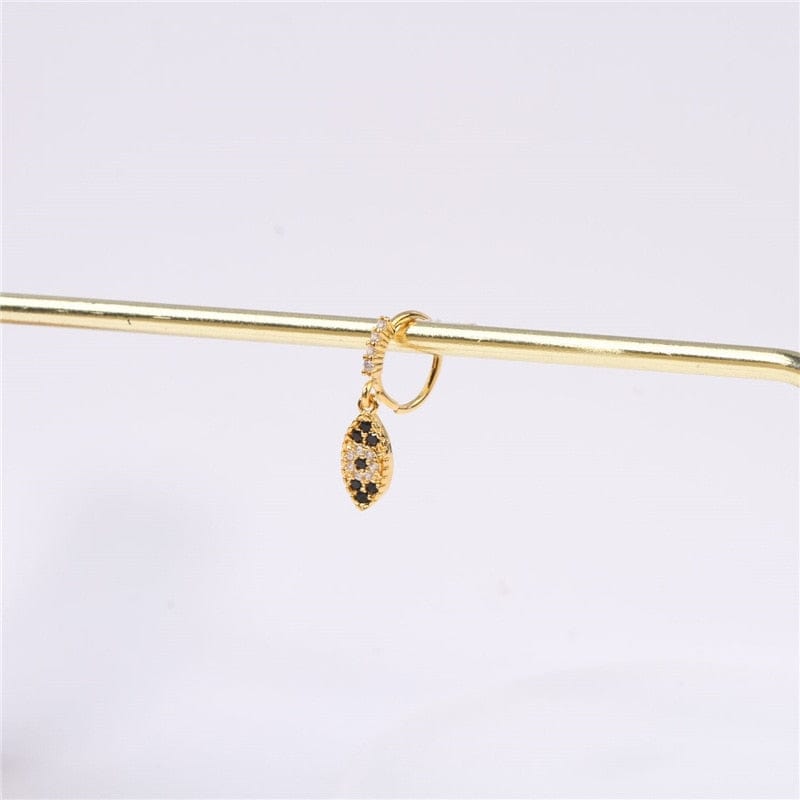 Greek Evil Eye Evil Eye Gold Charm Nose Ring