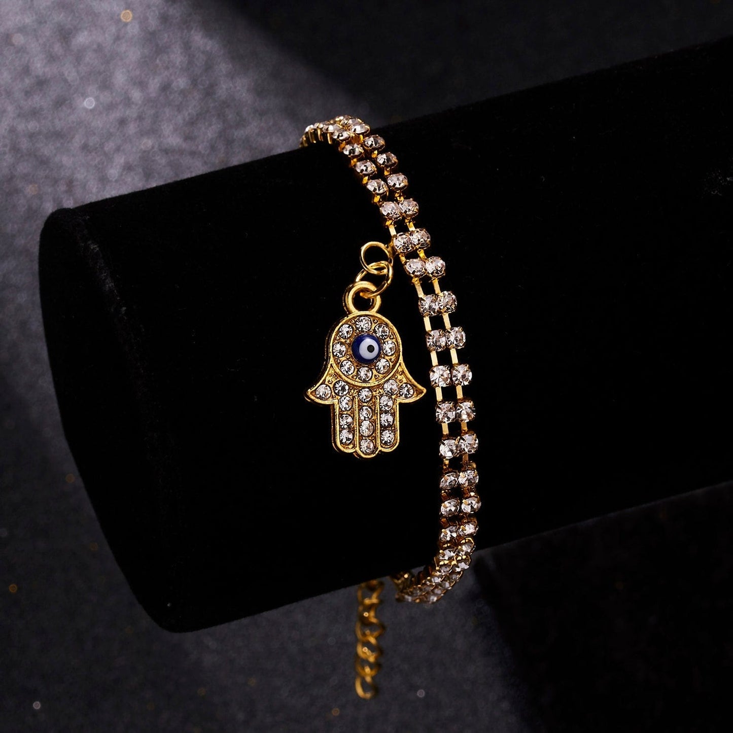 Greek Evil Eye Evil Eye Golden Bracelet For Women