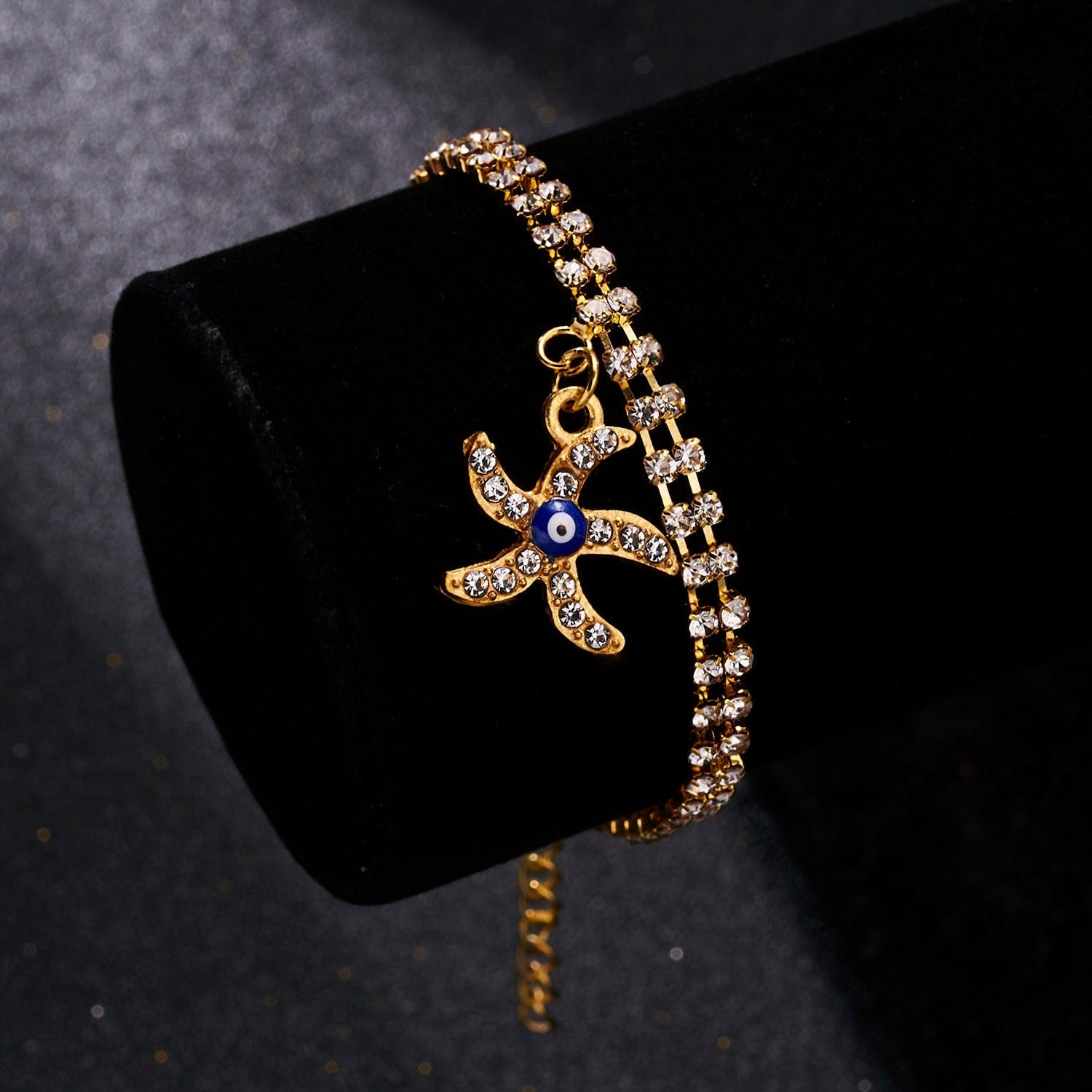 Greek Evil Eye Evil Eye Golden Bracelet For Women