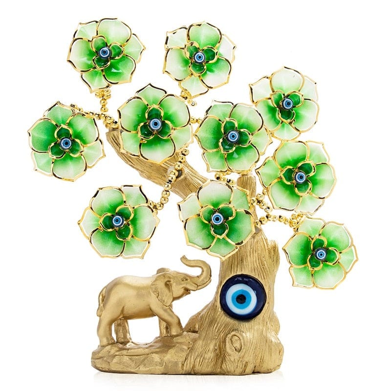 Greek Evil Eye Evil Eye Green Flower Elephant Tree