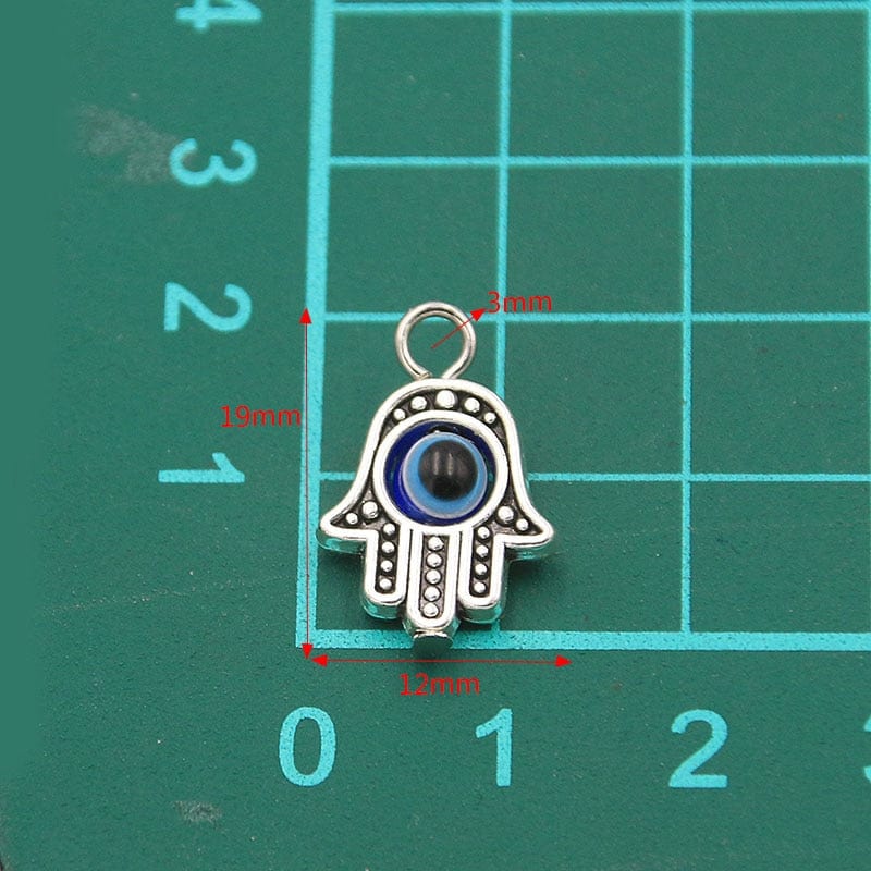 Greek Evil Eye Evil Eye Hamsa Hand Charm Pendants