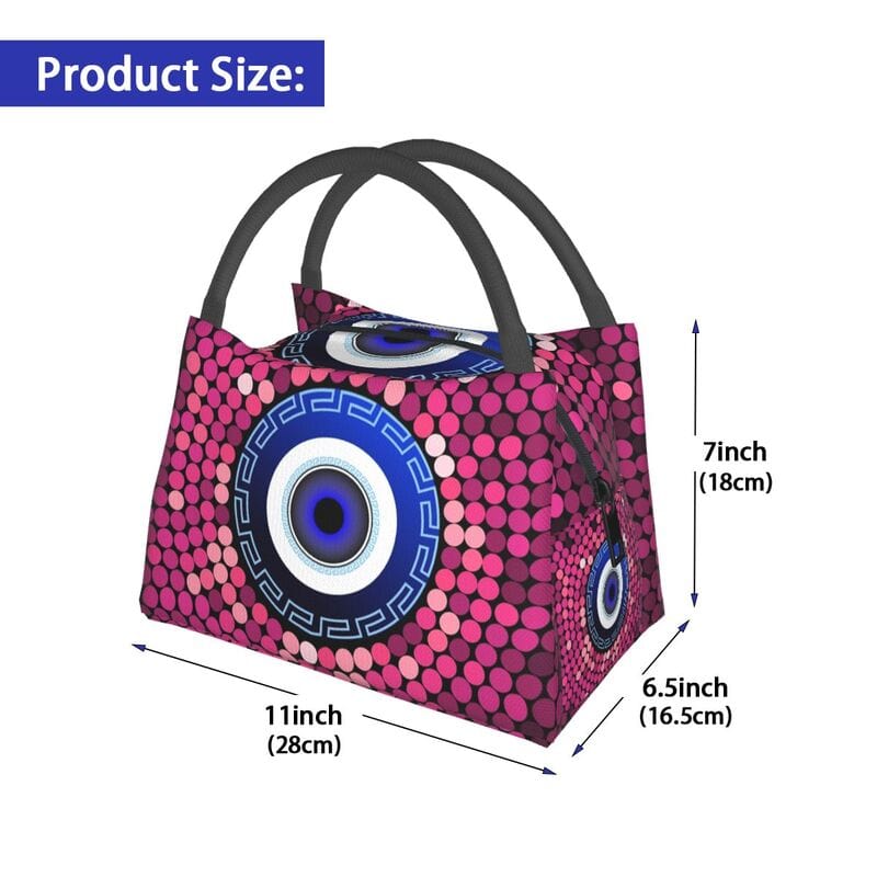 Greek Evil Eye Evil Eye Lunch Bag for Picnics