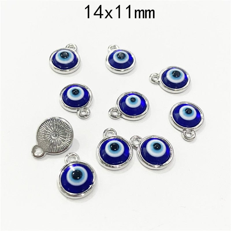 Greek Evil Eye Evil Eye Mini beads 10pcs