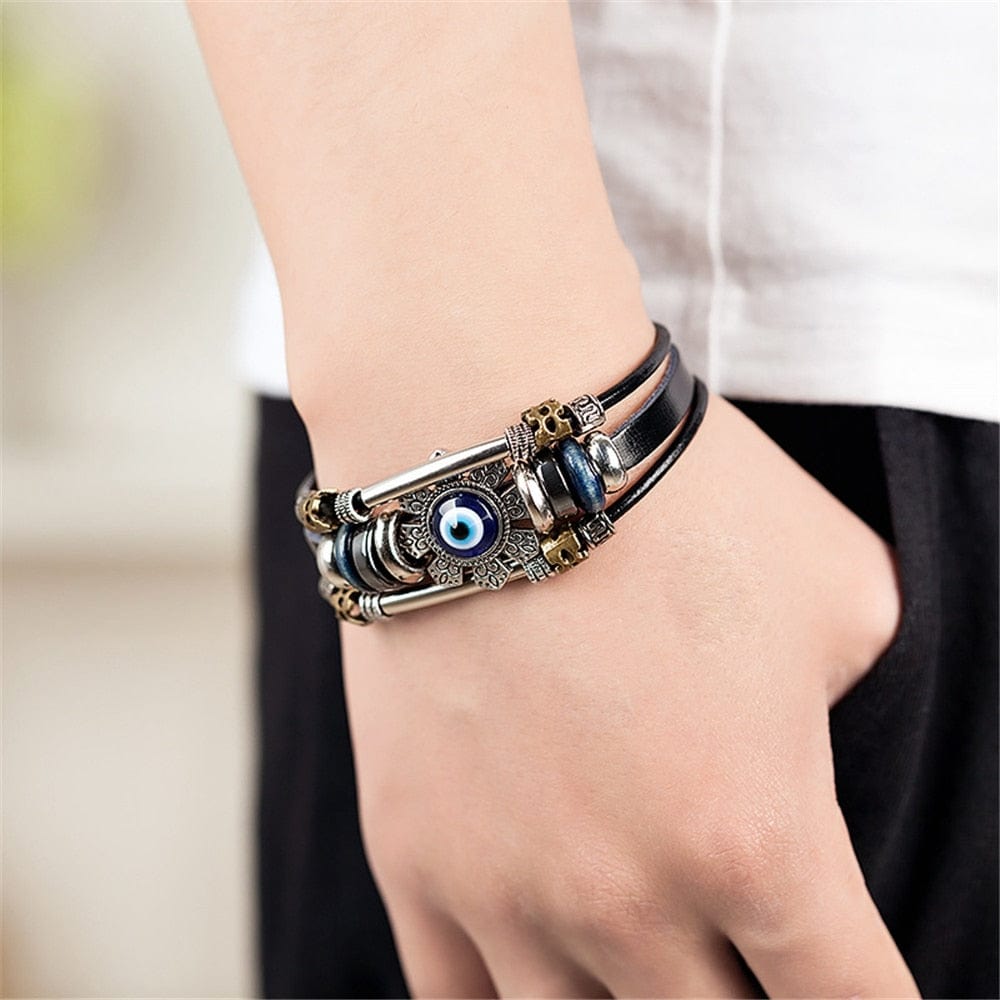 Greek Evil Eye Evil Eye Multi-layer Handmade Bracelet