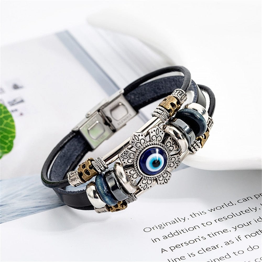 Greek Evil Eye Evil Eye Multi-layer Handmade Bracelet