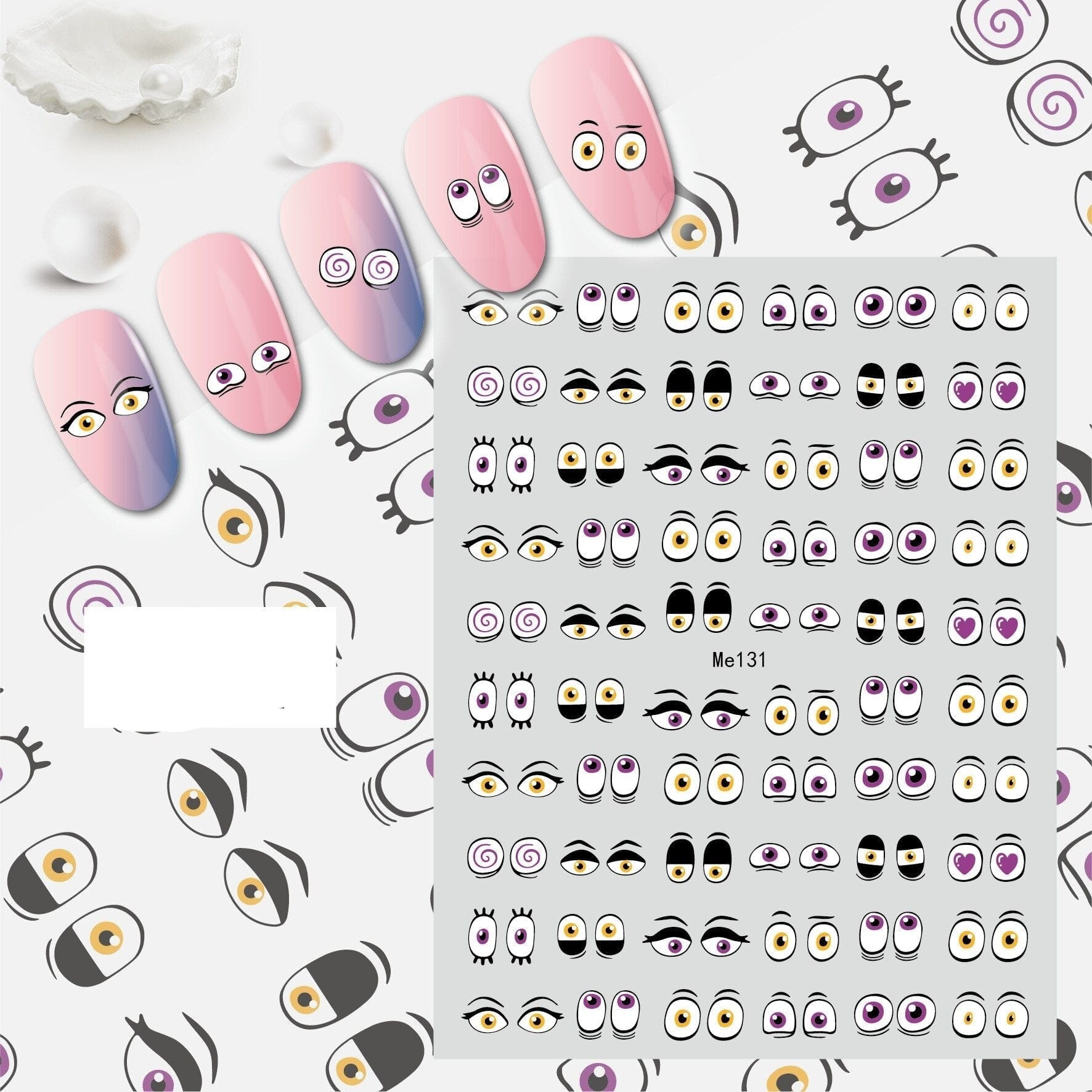 Greek Evil Eye Evil Eye Nail Art Sticker