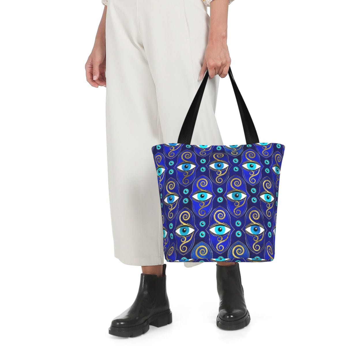 Greek Evil Eye Evil Eye Printed Shoulder Bags