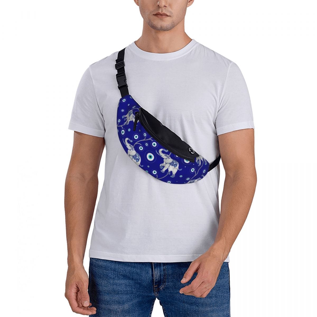 Greek Evil Eye Evil Eye Printed Waist Bag