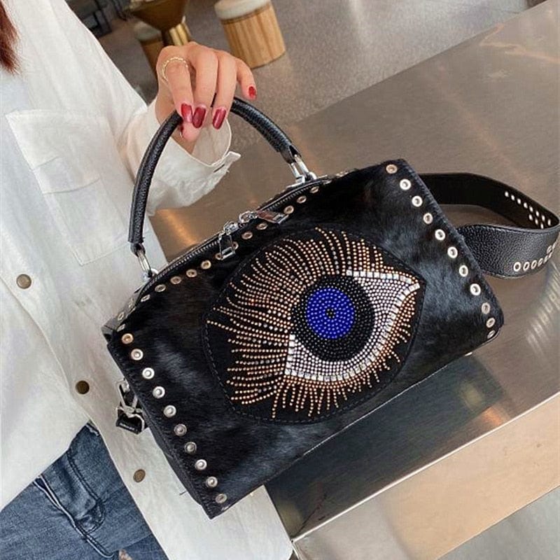 Greek Evil Eye Evil Eye Rhinestone Handbag