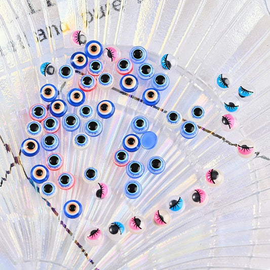 Greek Evil Eye Evil Eye Rhinestones Nail Beads