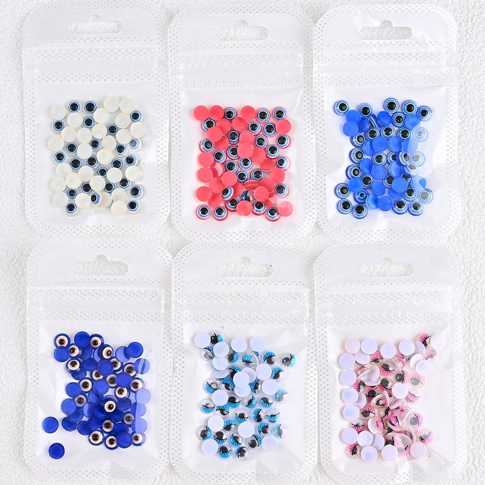 Greek Evil Eye Evil Eye Rhinestones Nail Beads