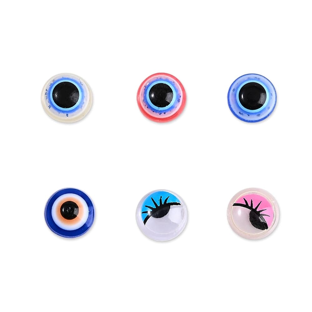 Greek Evil Eye Evil Eye Rhinestones Nail Beads