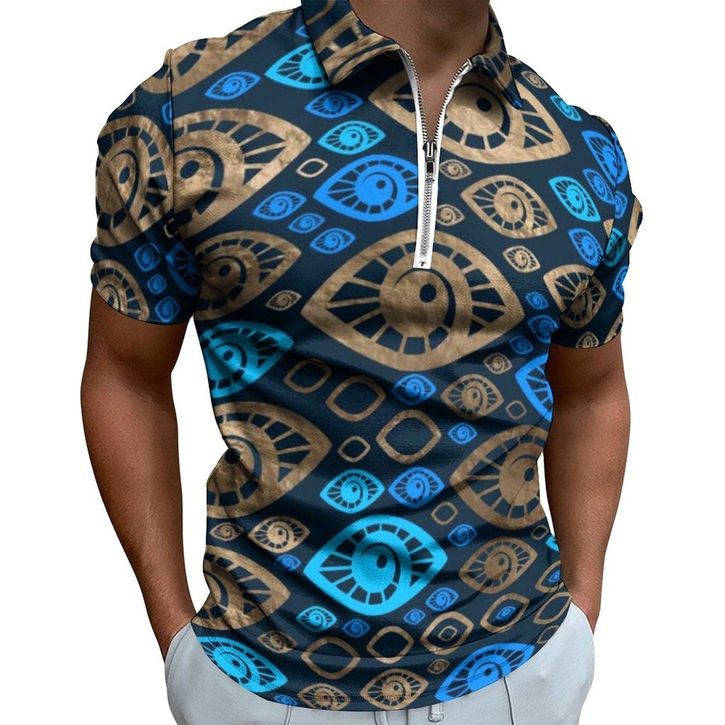 Greek Evil Eye Evil Eye Short Sleeve Summer Shirts