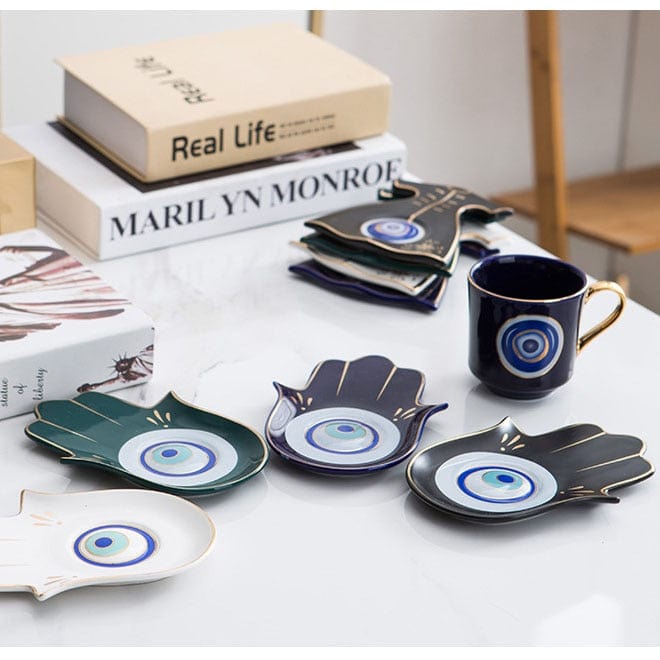 Greek Evil Eye Evil Eye Stylish Cups & Saucers