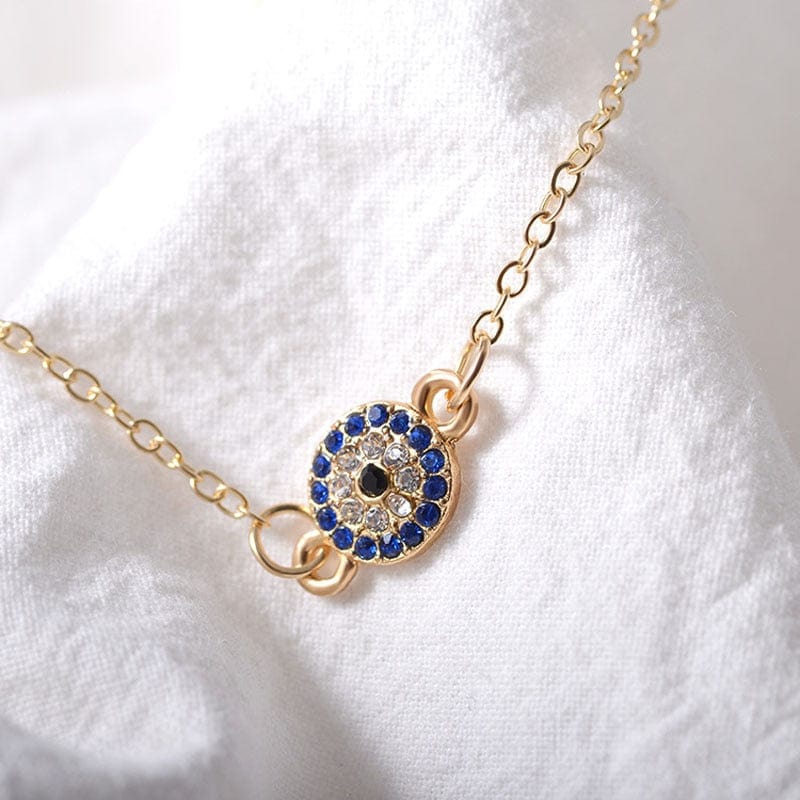 Greek Evil Eye Evil Eye Thin Chain Anklet