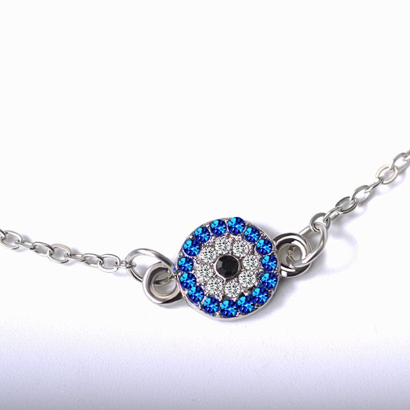 Greek Evil Eye Evil Eye Thin Chain Anklet