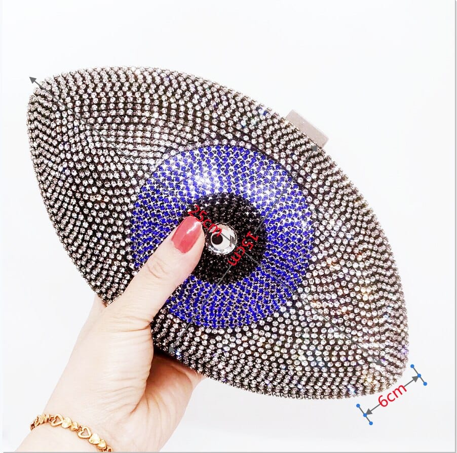 Greek Evil Eye Evil Eye Velvet Clutch