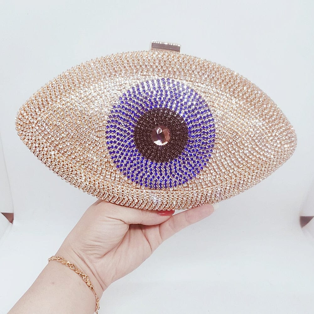 Greek Evil Eye Evil Eye Velvet Clutch