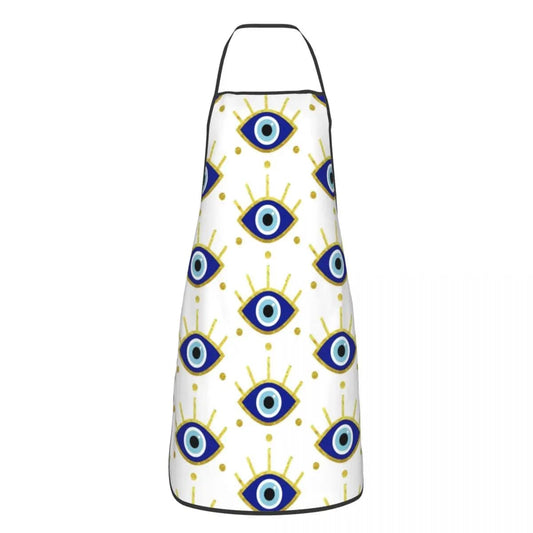 Greek Evil Eye Evil Eye White Apron