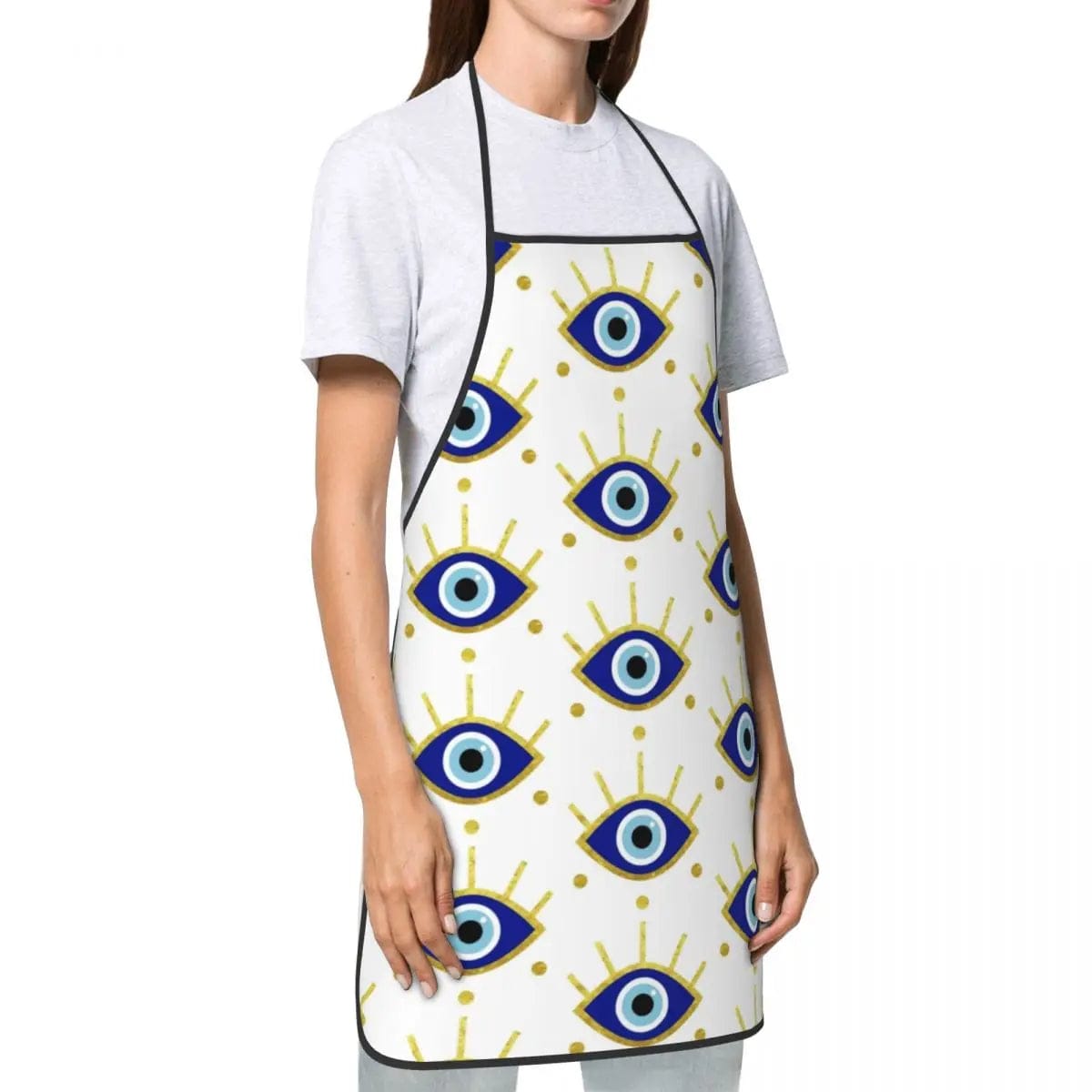 Greek Evil Eye Evil Eye White Apron