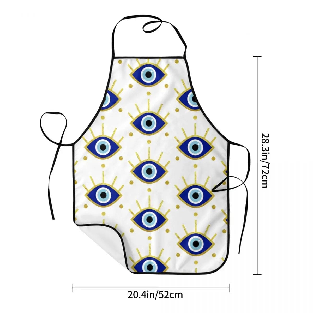 Greek Evil Eye Evil Eye White Apron