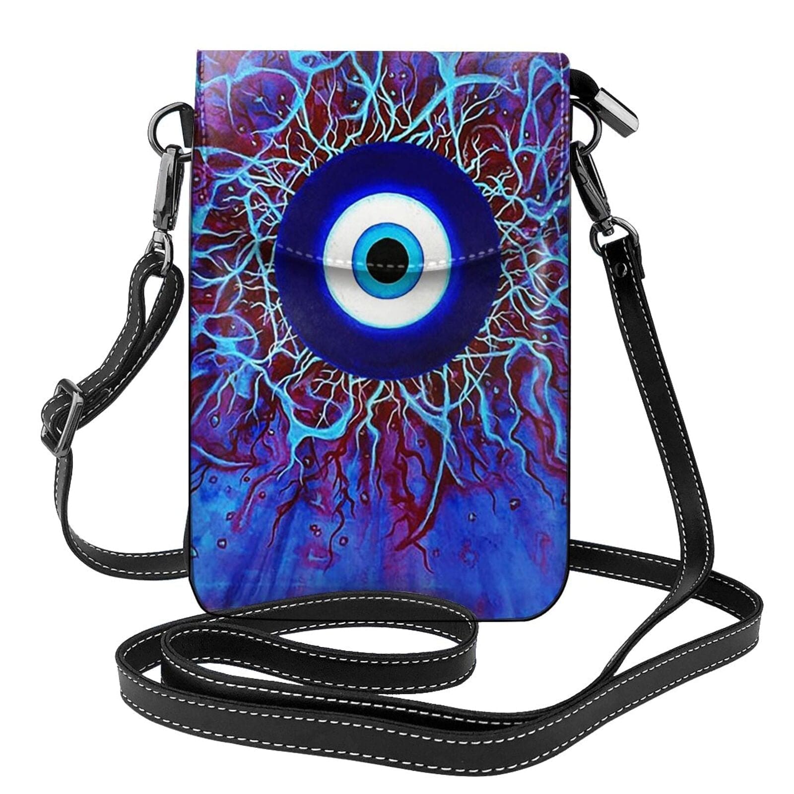 Greek Evil Eye Evil Eye Women Leather Purse