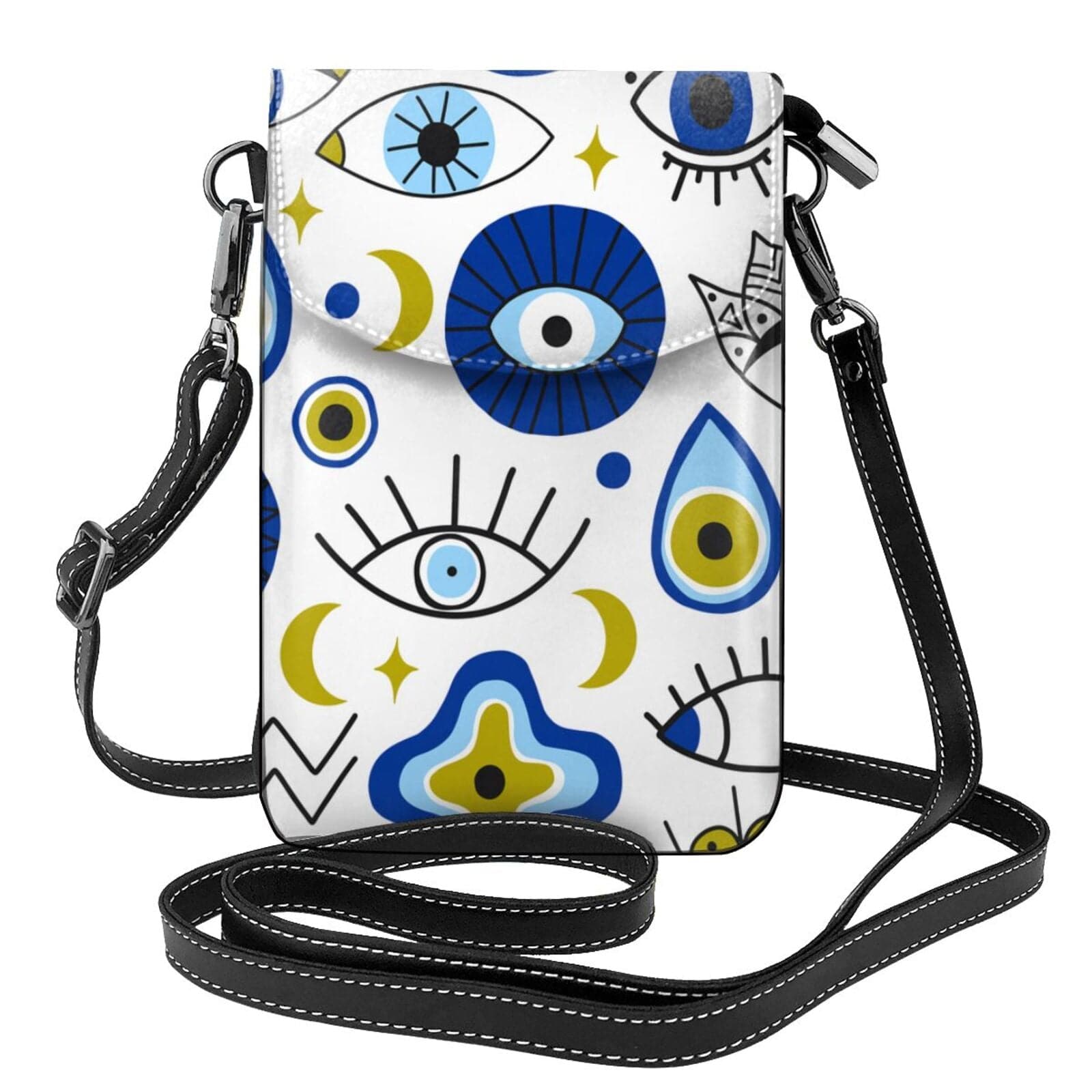 Greek Evil Eye Evil Eye Women Leather Purse