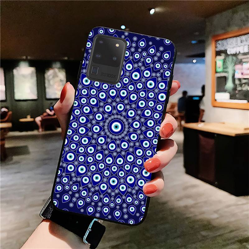 Greek Evil Eye Galaxy S10 plus / Blue /Eyes Samsung Galaxy Evil Eye Phone Case