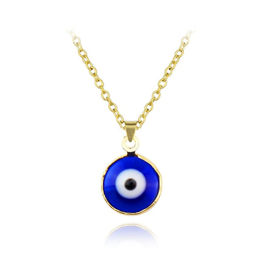 Greek Evil Eye Golden Evil Eye Pendant Amulet