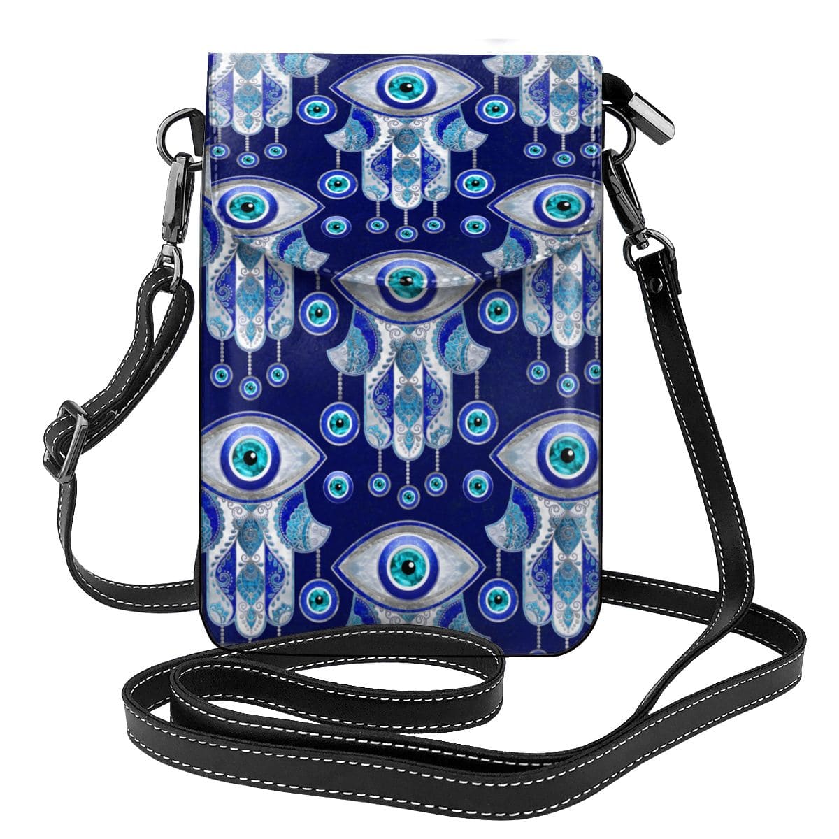 Greek Evil Eye Hamsa-Hand Evil Eye Pattern Shoulder Bags