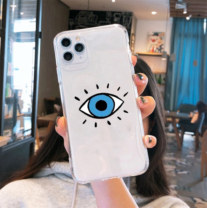 Greek Evil Eye IPhone 6 6s / White & Blue Evil Eye Phone Cases for Apple Phones