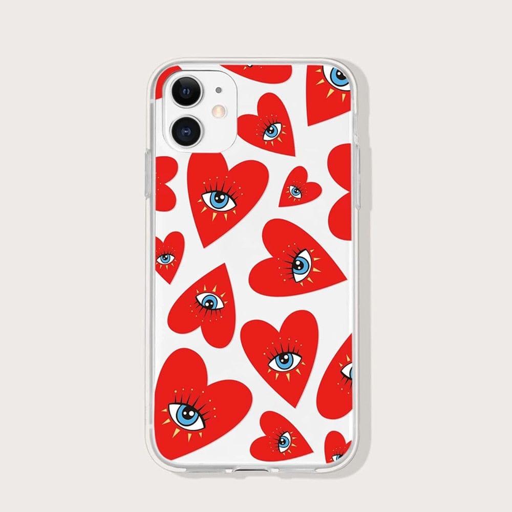 Greek Evil Eye IPhone 6 6s / White & Red Evil Eye Phone Cases for Apple Phones