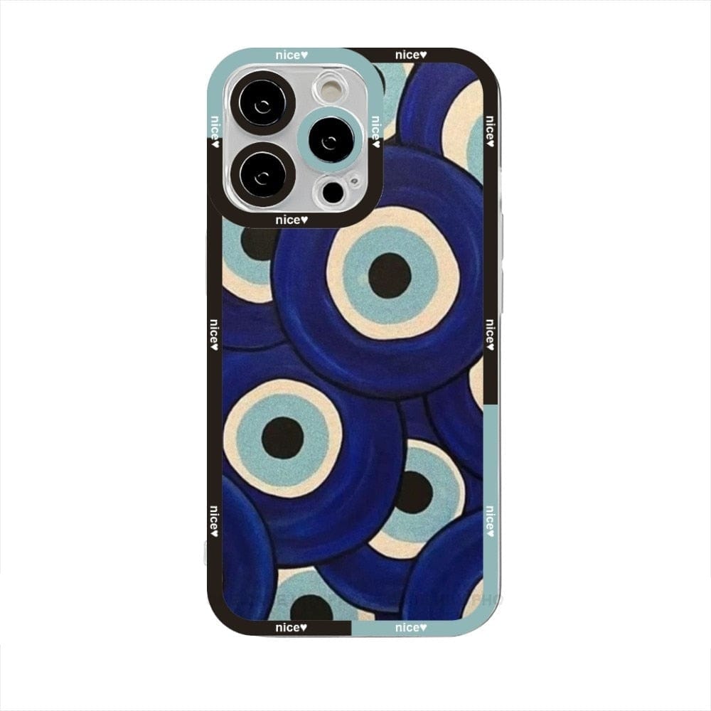 Greek Evil Eye IPhone14 / Blue & Aqua Evil Eye Colorful iPhone Cases