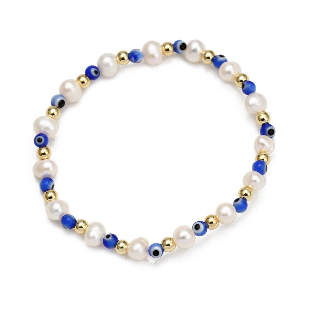 Greek Evil Eye Mix /1peice Evil Eye Golden Beaded Bracelet