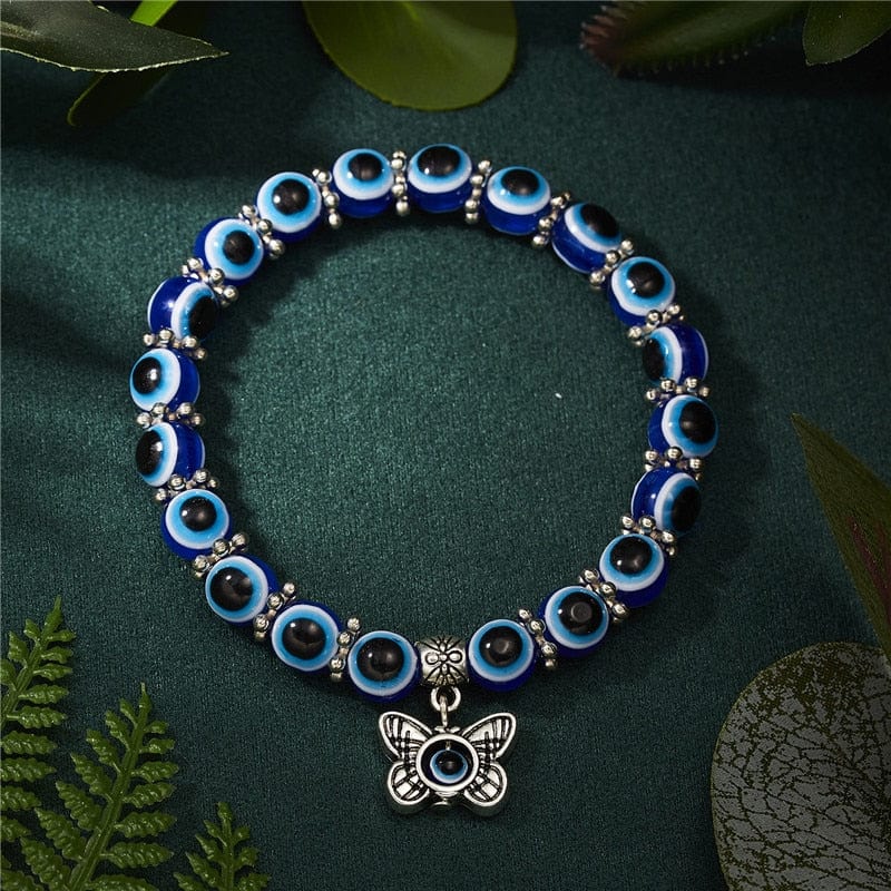 Greek Evil Eye Multicolor Evil Eye Hamsa Hand Bracelet