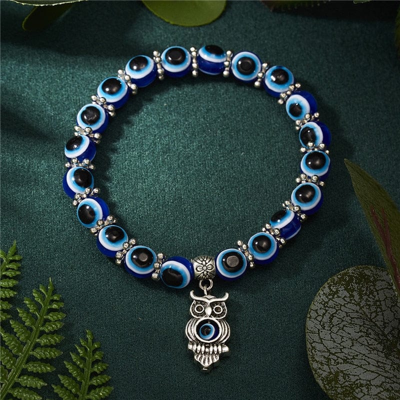 Greek Evil Eye Multicolor Evil Eye Hamsa Hand Bracelet