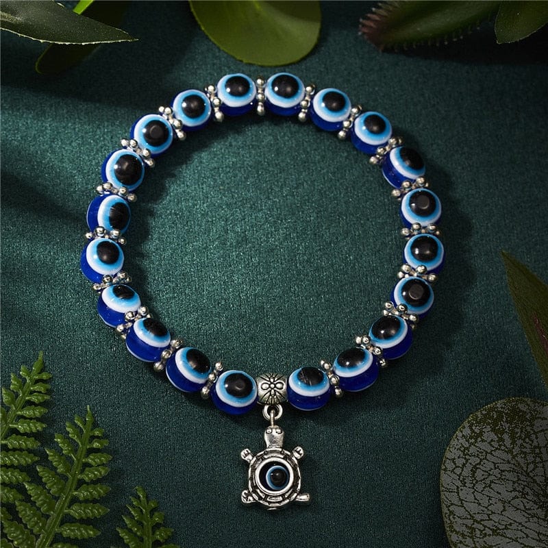 Greek Evil Eye Multicolor Evil Eye Hamsa Hand Bracelet