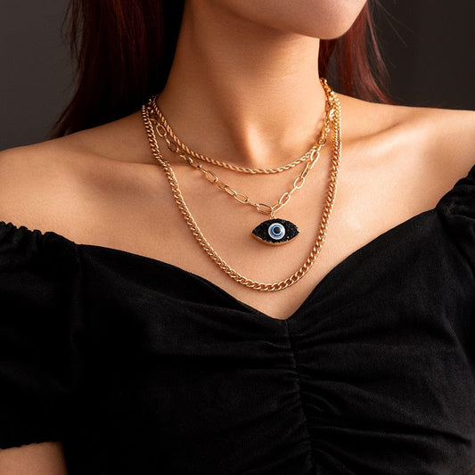 Greek Evil Eye Multilayer Evil Eye Multilayer Necklaces