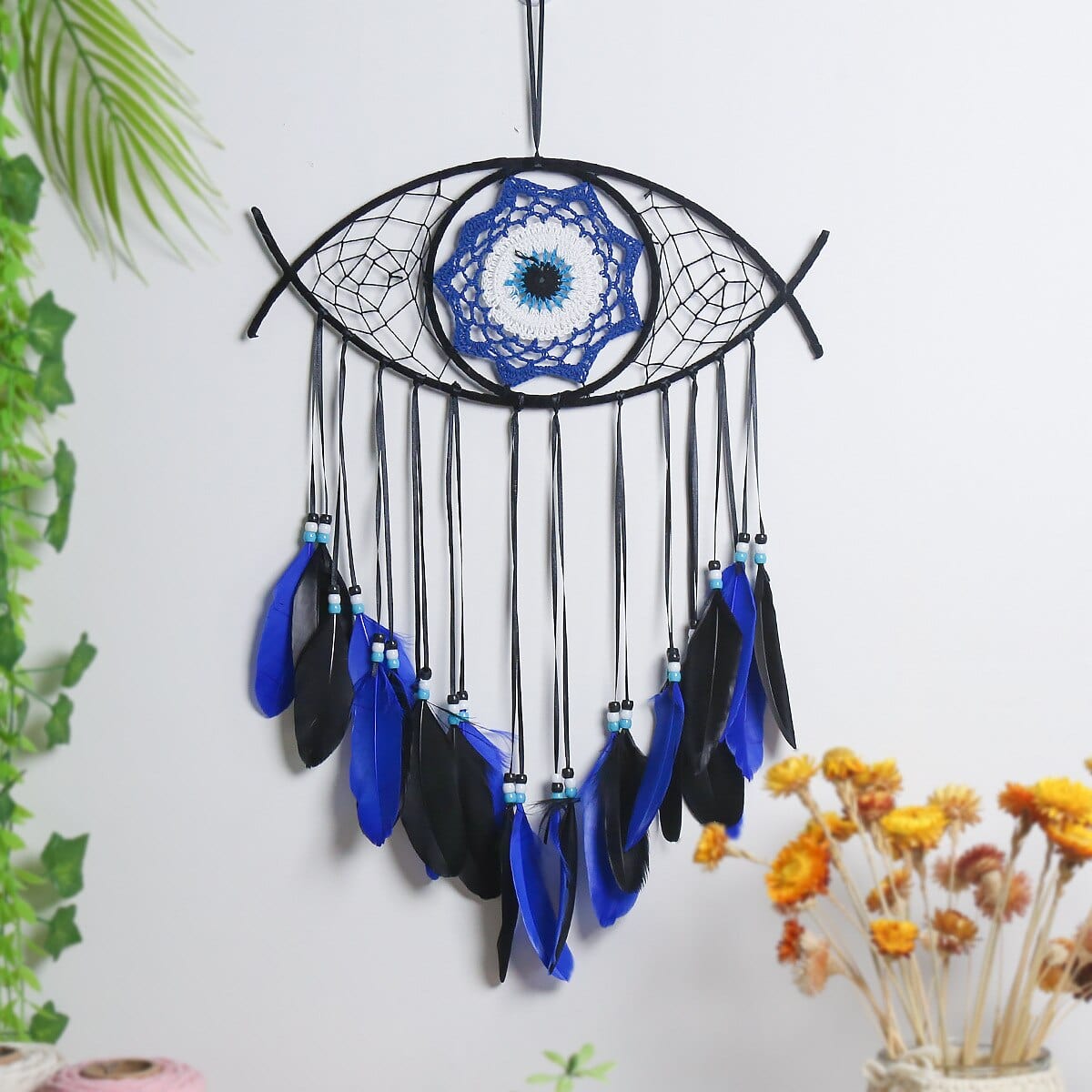 Greek Evil Eye Navy Blue Evil Eye Handmade Turkish Design Dream Catcher