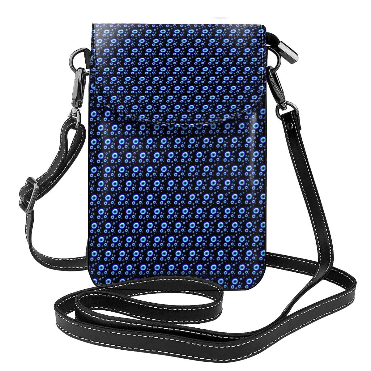 Greek Evil Eye Navy Blue Evil Eye Shoulder Bag for Women