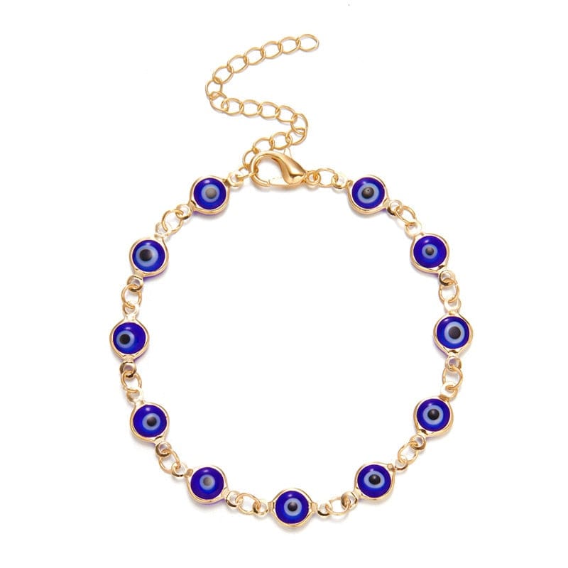 Greek Evil Eye Navy Blue Multicolor Evil Eye Talisman Bracelet