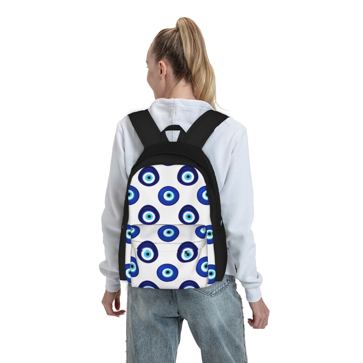 Greek Evil Eye Nazar Evil Eye Women School Bag