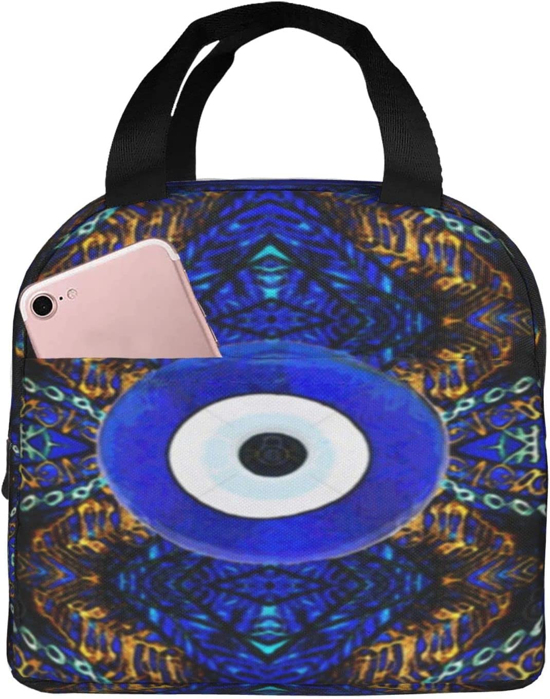 Greek Evil Eye Oval Blue Evil Eye Picnic Bag 3D Printed