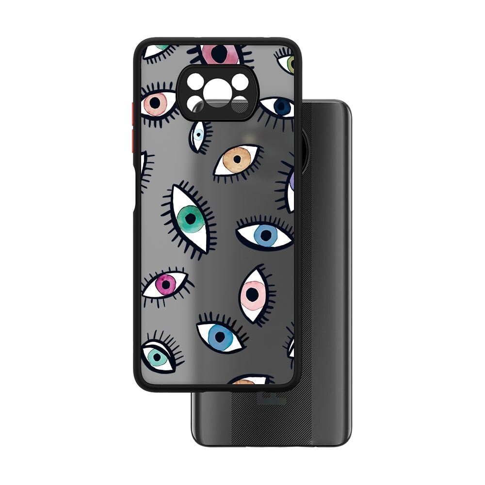 Greek Evil Eye Poco X3 / Colorful Eyes Evil Eye Printed Fancy Phone Cases