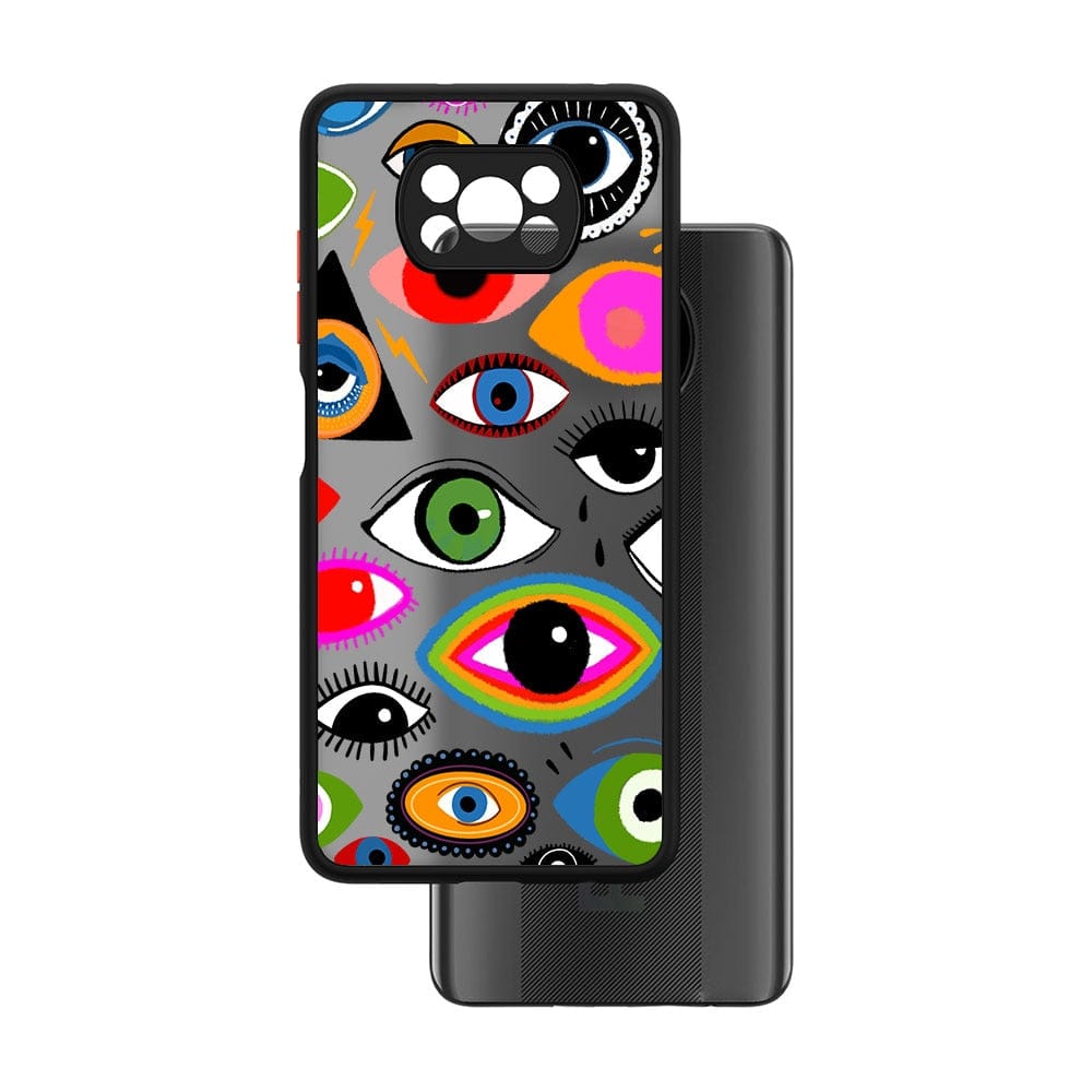 Greek Evil Eye Poco X3 / Starring Eyes Evil Eye Printed Fancy Phone Cases