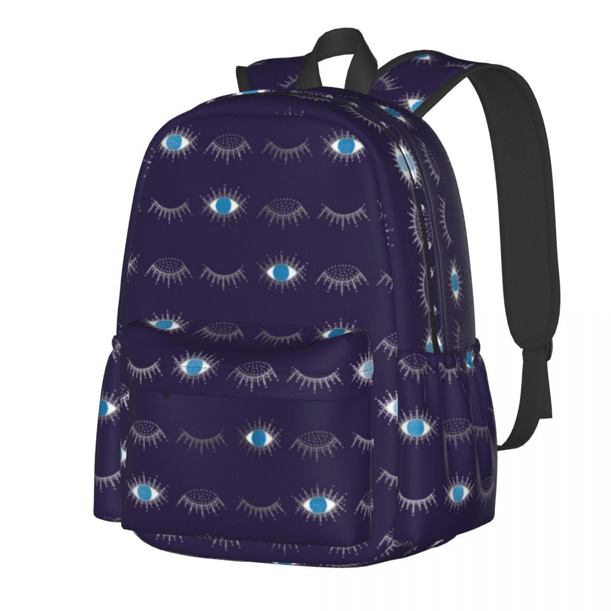 Greek Evil Eye Purple Evil Eye Printed Polyester Bags