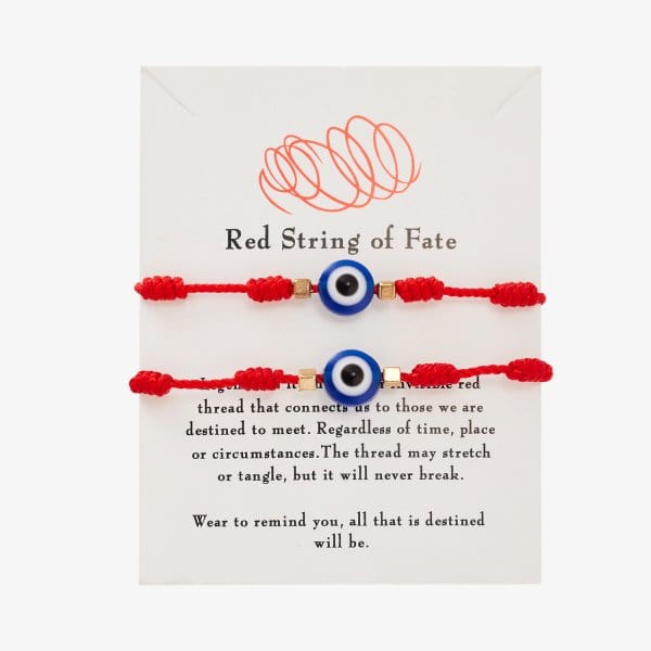 Greek Evil Eye Red / 2 Pieces 6Pcs/Set Evil Eye Friendship Bracelet